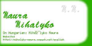 maura mihalyko business card